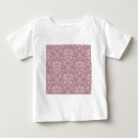 Purple and White Damask