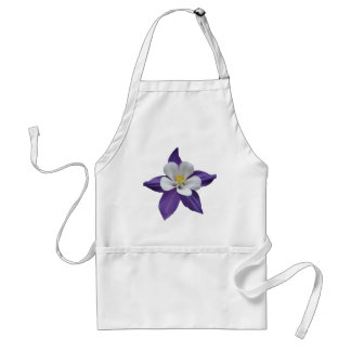 Purple and White Flower Standard Apron