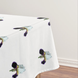 Purple and White Iris Tablecloth