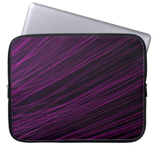 Purple and white light digital wallpaper laptop sleeve