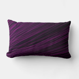 Purple and white light digital wallpaper lumbar cushion