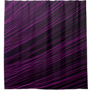 Purple and white light digital wallpaper shower curtain