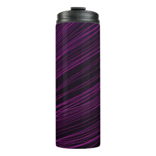 Purple and white light digital wallpaper thermal tumbler