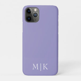 Purple and White   Modern Monogram Case-Mate iPhone Case