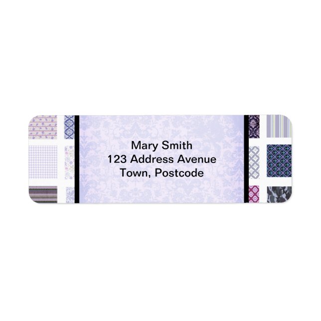 Purple and white mosaic (Front)