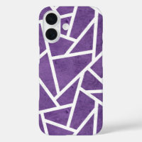 Purple and white mosaic pattern