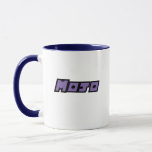 Purple and White Mug
