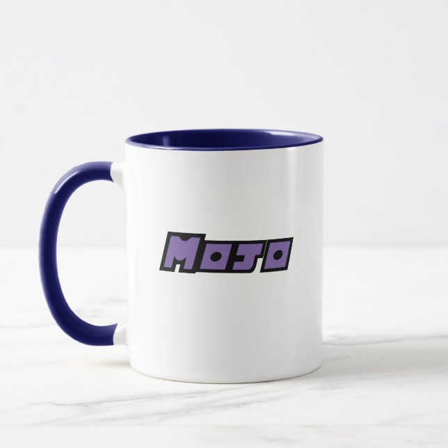 Purple and White Mug (Left)