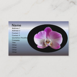 Purple and White Orchid Business Card