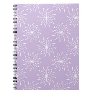 Purple and White Pinwheel Notebook