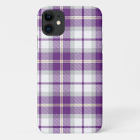 Purple and White Plaid Tartan Pattern
