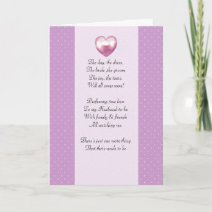 purple and white polka dot Be my bridemaid card
