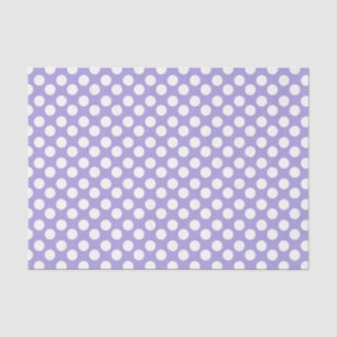 Purple and White Polka Dot Tissue Paper