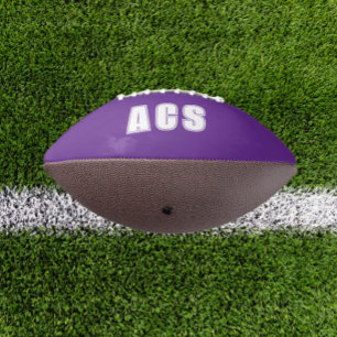 Purple and White School Colours Team Football