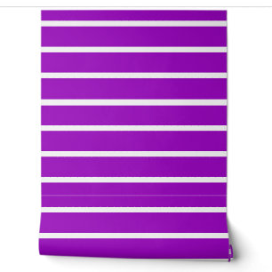 Purple and White Stripes Design Wallpaper