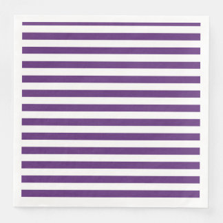 Purple and White Stripes Napkin