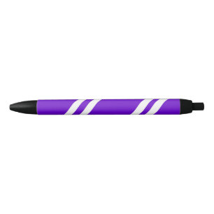 Purple and White Stripes Pen