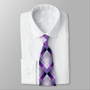 Purple and white tie