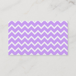 Purple and White Zigzag Stripes. Business Card