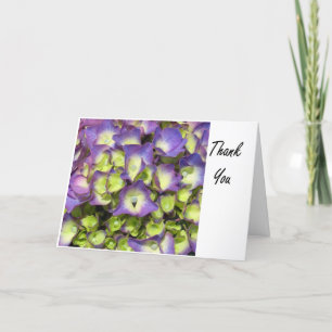 Purple and yellow flower Thank You card