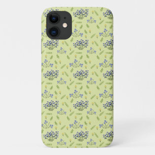purple and yellow flowers pattern Case-Mate iPhone case