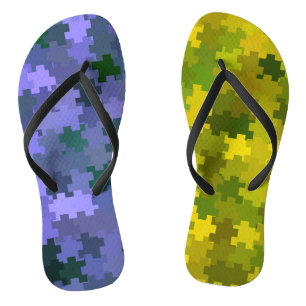 Purple and Yellow Jandals