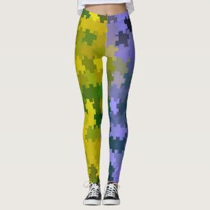 Purple and Yellow Leggings