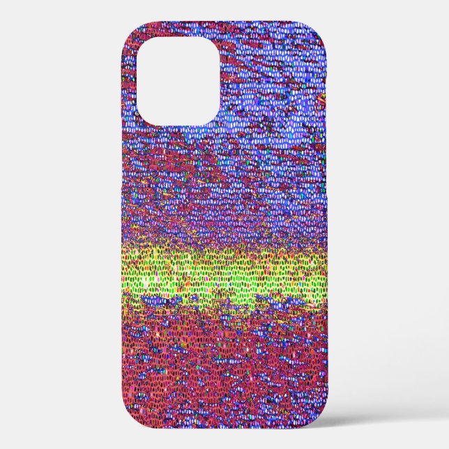 Purple and yellow mosaic Case-Mate iPhone case (Back)