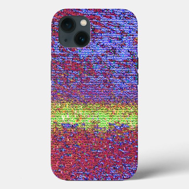 Purple and yellow mosaic Case-Mate iPhone case (Back)
