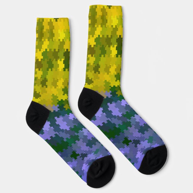 Purple and Yellow  Socks (Right)