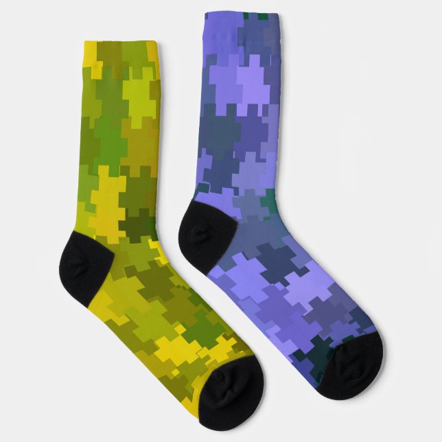 Purple and Yellow  Socks (Right)