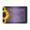 Purple and Yellow Sunflower Wedding RSVP