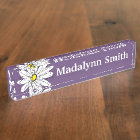 Purple and Yellow Whimsical Daisy Custom Text