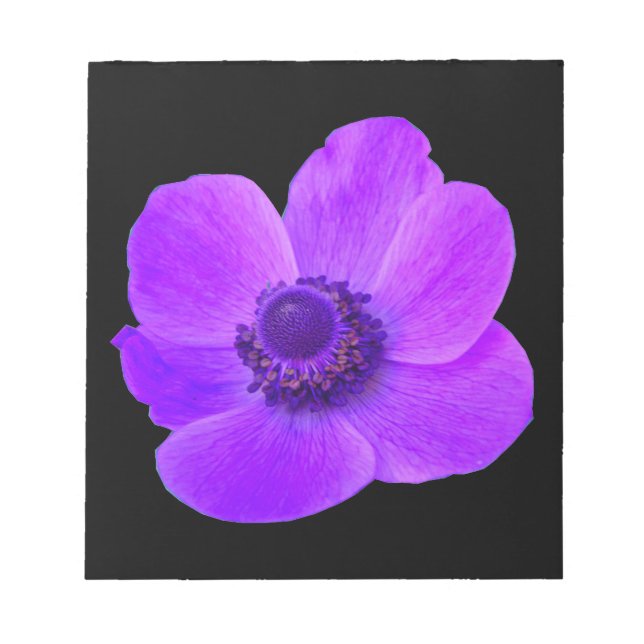 Purple Anemone Notepad (Front)