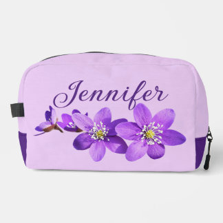 Purple Anemones Name Light Purple Dopp Kit