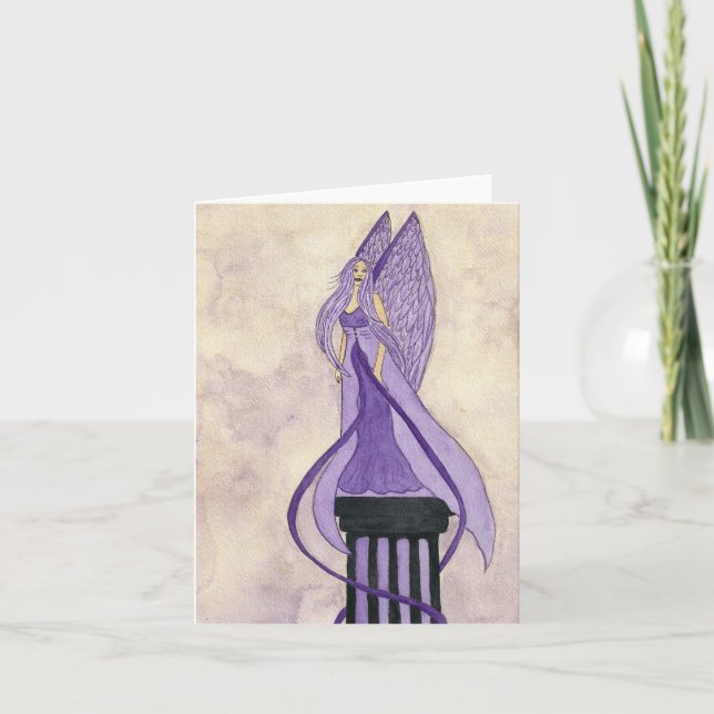 Purple Angel Notecard (Front)