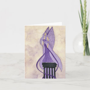Purple Angel Notecard