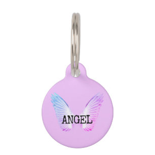 Purple Angel Pet Tag