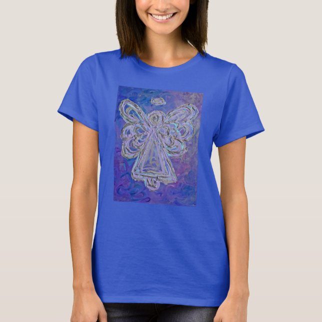 Purple Angel T-shirt (Image on Front) (Front)