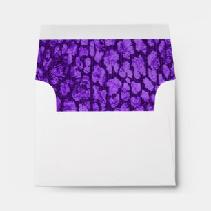 Purple Animal Print RSVP Envelope