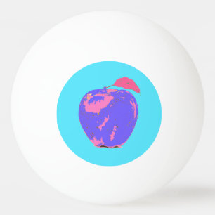 Purple Apple Pop Art Ping Pong Ball