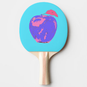 Purple Apple Pop Art Ping Pong Paddle