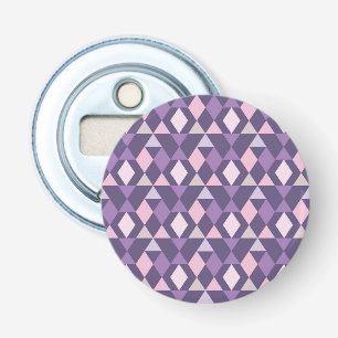 Purple Arabic Geometric Pattern Bottle Opener