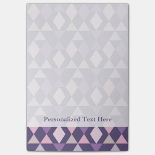 Purple Arabic Geometric Pattern Post-it Notes