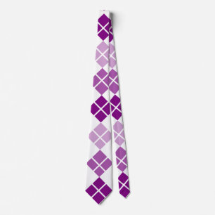 Purple Argyle Custom Tie