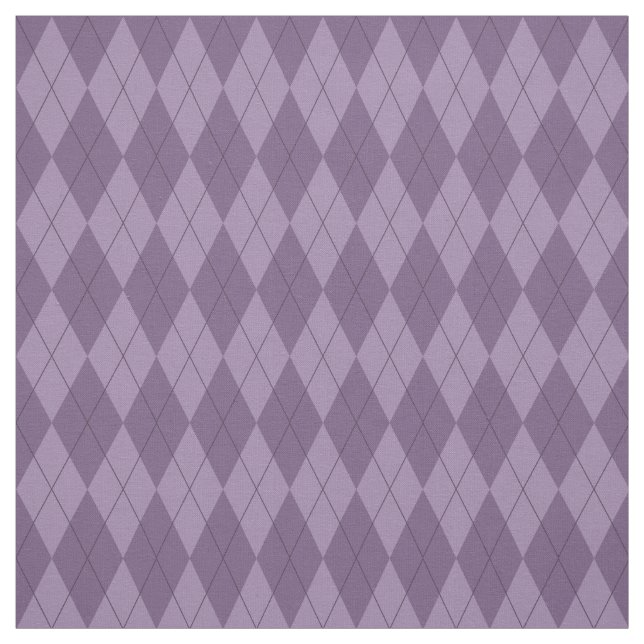 Purple Argyle Pattern Fabric (Swatch)