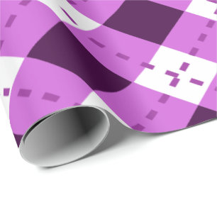 Purple Argyle Wrapping Paper