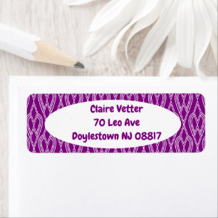 Purple Art Deco Flowerbeds 