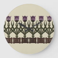 Purple Art Nouveau Tulips