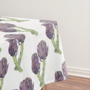 Purple Artichokes Tablecloth